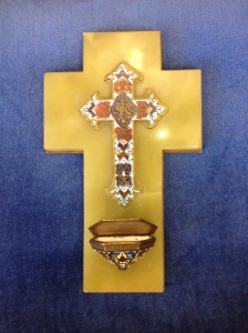 Vintage french holy water font cir. 1880-1900 at OMG.